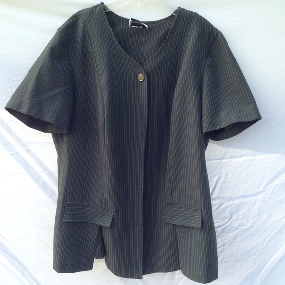 Green Stripped Button Up - Picture 1 of 3